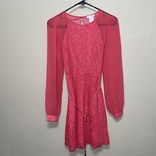 Esley Women Orange Casual BOHO Dress SZ S NEW