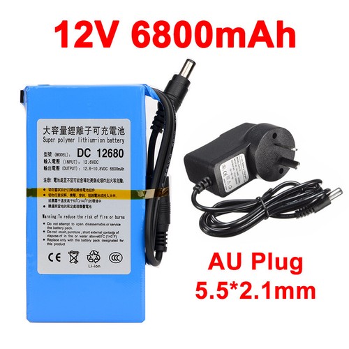 Rechargeable Lithium-ion Battery 12V DC Portable Battery Pack w/ Charger Switch - Picture 17 of 23