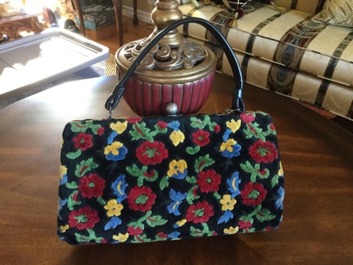floral carpet bag