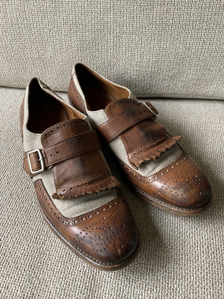 Monk Strap Church's Shanghai Vintage Churchs Distressed