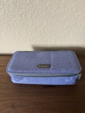 Homecube Blue Pencil Case Big Capacity Pencil Bag Makeup Pen Pouch Durable