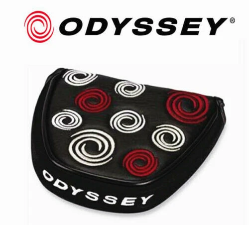 Odyssey Negro Remolino Mazo Magnético Cierre Cabezal Putter Cubierta Stock Reino Unido