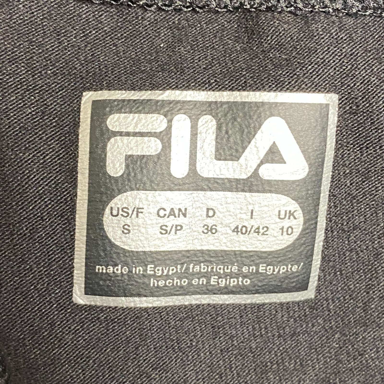 Pantaloncini donna Fila neri alti cotone elasticizzato ciclismo atletica guru bici S