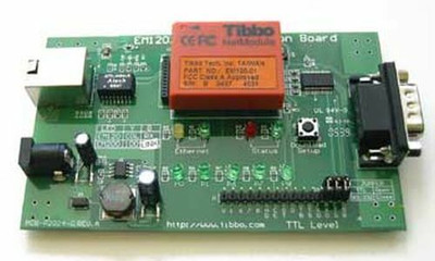 10Mbps Ethernet to RS232 Starter Kit, 5 digital I/O