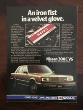 1985 Nissan 300 C V6 Sedan Aussie Original Mag Advert