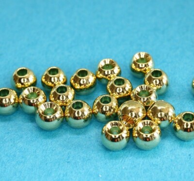 Brass Beads 20 St GOLD Kupfer Silber Black Olive Rot Pink Orange 2,8mm - 4,6 mm 