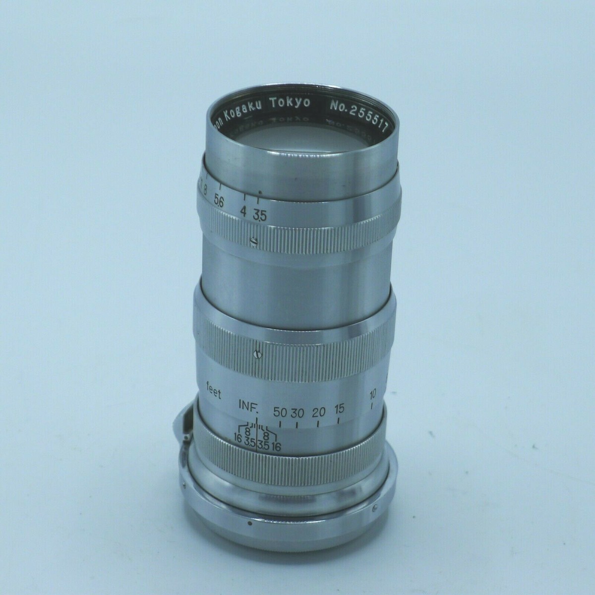 [MINT] Nippon Kogaku Tokyo/Nikkor 13.5cm 1:3.5 rangefinder lens Occupied  Japan.
