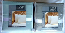 Luxury Sateen Cotton Rich 1000 Thread Count 4 Piece King Sheet Set