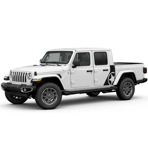 Side door fender star graphics stickers decal compatible with Jeep Gladiator