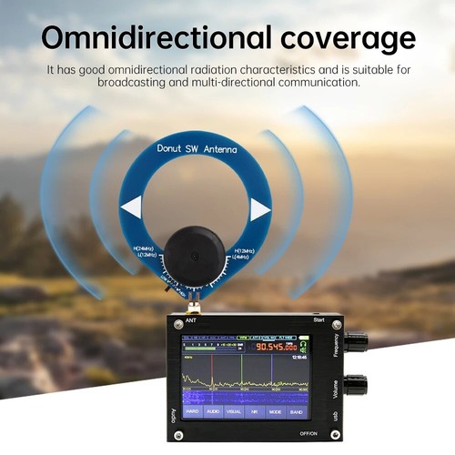 Compact Donut Broadband Antenna for HFDY DSP1 DSP2 Malachite Receiver - Zdjęcie 3 z 13