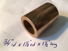 Oilite Bushing Bronze 3/4 id x 1 1/8 od x 1 1/2 Brass Bearing spacer Bush sleeve