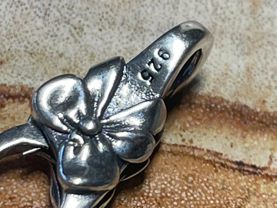 925 broches de langosta doble bloqueo arco flor gatillo broche 4 brazaletes collar. 1 pieza Foto 4 de 4