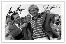 GARY PLAYER & JACK NICKLAUS GOLF SIGNED AUTOGRAPH PHOTO PRINT