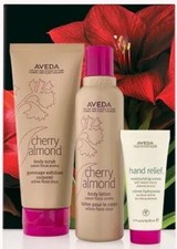 AVEDA Cherry Almond Softening Body Trio Lotion Body scrub Moisturizing Creme NIB