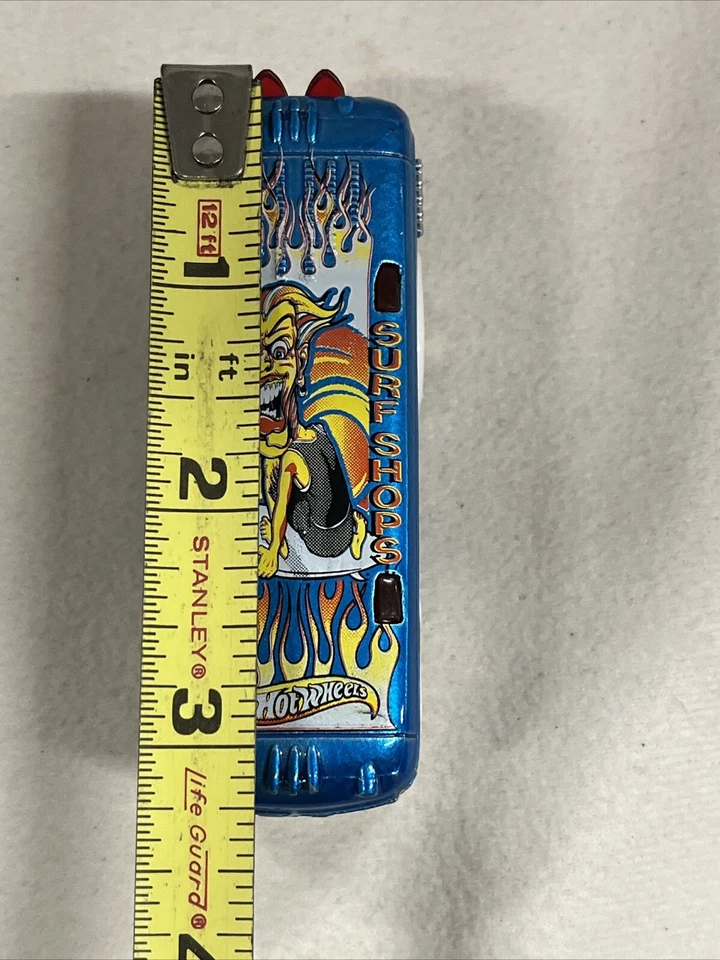 Autobús escolar de surf vintage 2000 Blue Hot Wheels Beebops Surf Shop Foto 3 de 4