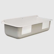Wellcraft Boat Storage Tub 032-2531 | 16 3/4 x 6 1/4 Inch White Plastic