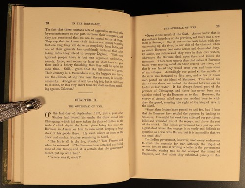 1912 On The Irrawaddy by G.A. Henty Antique Illustrated Military Fiction Book - Picture 9 of 14