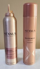2 pack Nexxus Mousse Plus Volumizing Foam 10.6 oz Maxximum Hold Hairspray 10oz