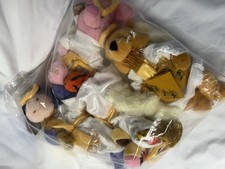 Disney Winnie the Pooh Choir Angel Bean Bag Plush Sealed SetTigger Piglet Eeyore