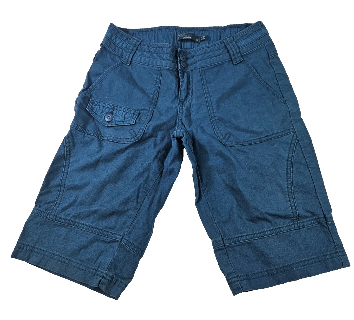 Short De Sport Prana Femme Taille M Mariya W31181058 Bleu UPF 50+