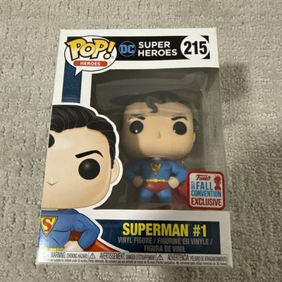 Funko POP! DC Comics Super Heroes SUPERMAN 1 #215 Fall Con Exclusive 