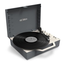 Victrola Re-Spin   Sustainable Suitcase Vinyl Record Player, 3-Speed 33 1
