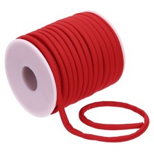Flat Elastic Nylon Cord, 21.87 Yard 5 mm Stretchy Spandex Cord, Red