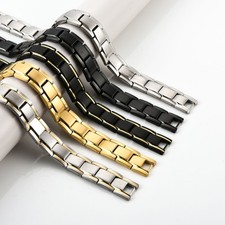 Mens Magnetic Health Bracelet Bangle Arthritis Cooper Pain Relief Ladies NEW