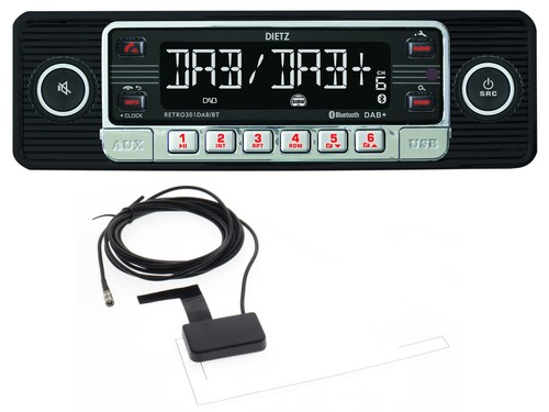 Dietz DAB Bluetooth USB MP3 Autoradio für Volvo S60 S70 C70 V70 00-03 dunkelgrau - Bild 2 von 10
