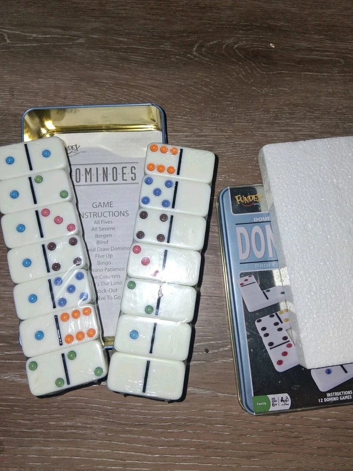 Fundex Dominoes Double 6 Color DOMINOES  - Image 2 of 2