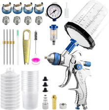 HVLP Pistola a Spruzzo Con 10 Tazza Di Vernice Usa E Getta, 650ML, Professionale