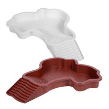 2 PCS Turtle Habitat Accessories Bath Reptile Water Dish Basking Dock