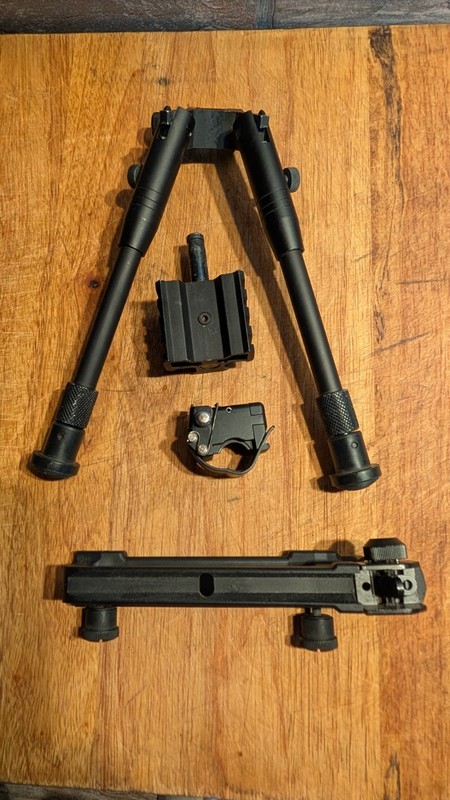 Airsoft Rifle Bipod Picatinny Weaver Rail Mount GG ARMAMENT CARRY HANDLE 