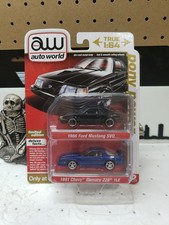 Auto World Pony Power 1986 Ford Mustang SVO 1991 Chevrolet Camaro Z28 1LE
