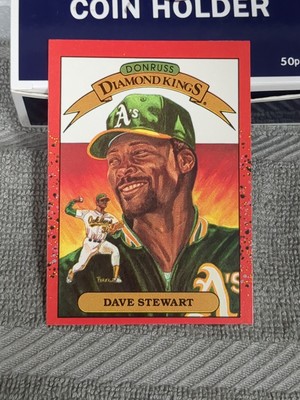 1989 Donruss Diamond Kings Dave Stewart #6 Perfect Condition Small Error On FT.