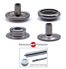 Snap fastener press studs kit 316 marine grade stainless steel canvas to canvas