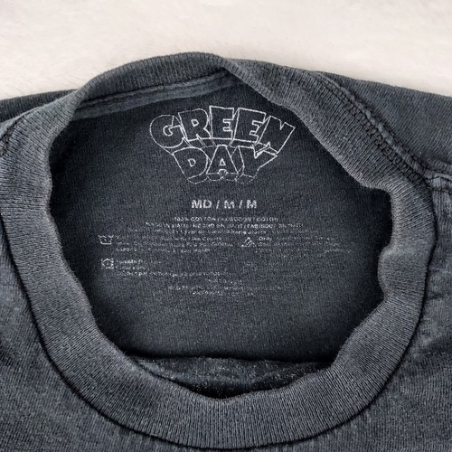 Green Day Dookie Album T Shirt Mens Medium Short Sleeve Black Punk Rock Print 90 - Picture 4 of 9