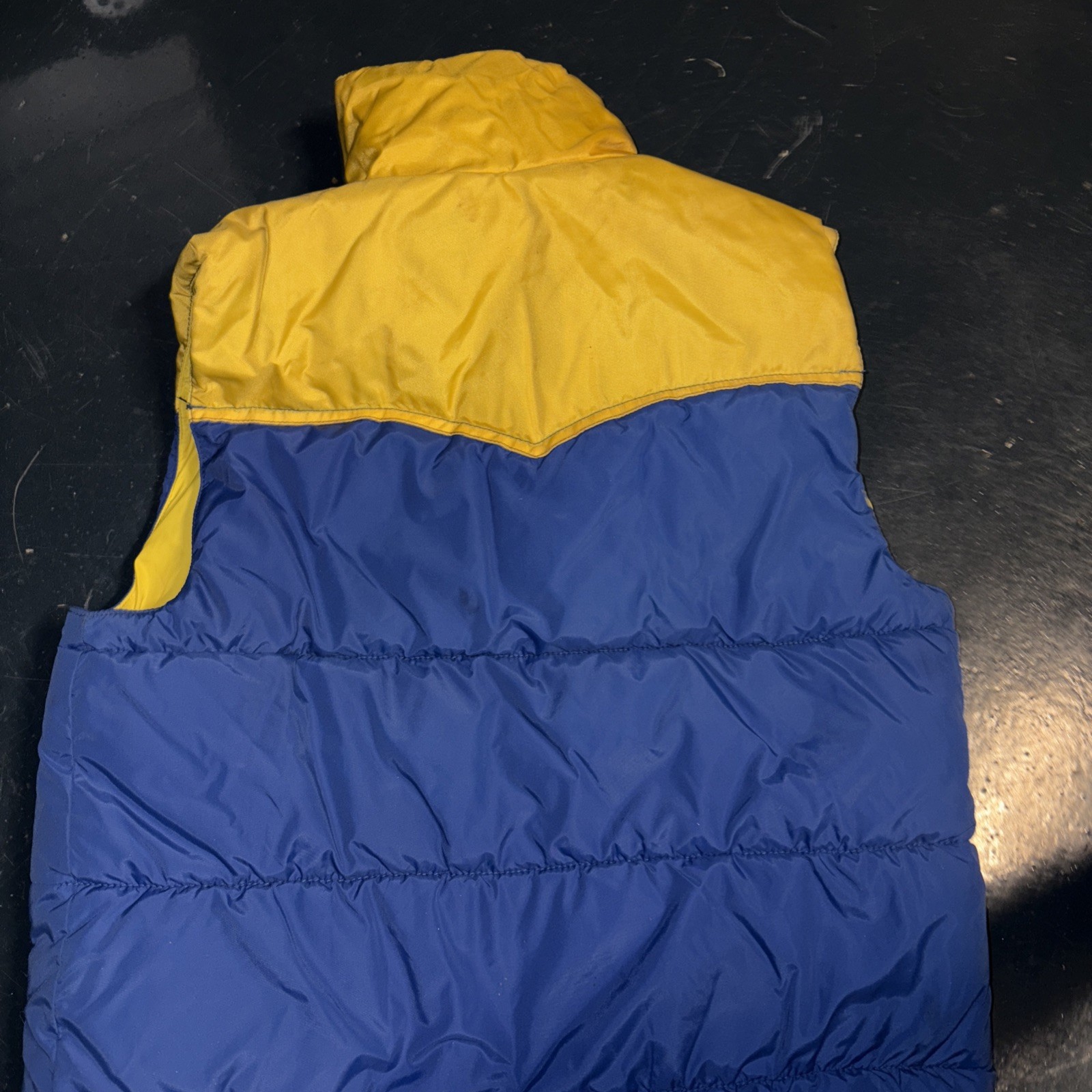Powder Horn Mountaineering 70s Vtg Down Vest Blue Size medMen's Cold WeatherUSA image 7