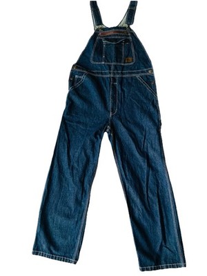 C.E. Schmidt Denim Bib Overall Carpenter Style 40x29 Workwear Pristine
