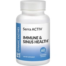 Dynamic Enzymes Serra ACTIV Immune & Sinus Health*, 60 Vegetarian Capsules