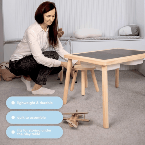 Wooden Step Stool for Kids and Toddlers Set of 2 White Extendable Legs - Picture 6 of 7