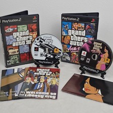 PS2 Grand Theft Auto III 3 & GTA Vice City Refurbed/Tested Blk Label Playstation