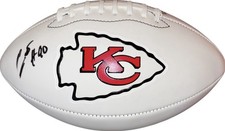Kansas City Chiefs Charles Omenihu Signed Logo Football JSA Certified