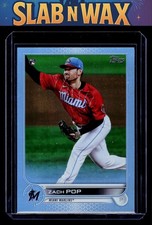 2022 Topps Zach Pop Rookie #108 Miami Marlins Royal Blue RC