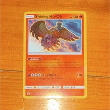 Pokémon Shining Ho-Oh SM70 SM Promo Black Star Holo Basic 130HP Fire Blast