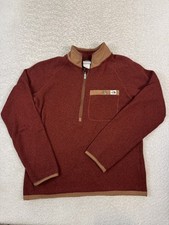 North Face Pullover Sweater Mens Medium Quarter Zip Fleece Outdoor Pocket