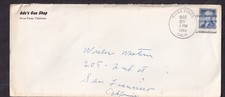 1963 cover Ade's Gun Shop DPO River Pines California to Wisler San Francisco