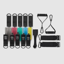 Hot Sale Resistance Bands Set 5 Levels Exercise Workout Home Gym Fitness Kit