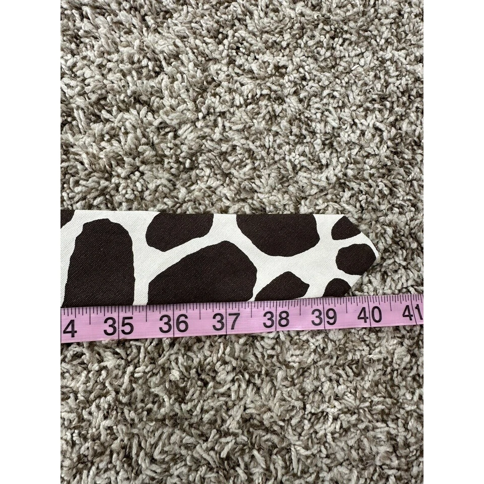 J Crew Cinturón Mujer Talla S/M Marrón Algodón Estampado Vaca Cintura Vestido Boho Anillo Dorado Foto 4 de 4