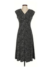 Chaps Women Black Casual Dress S
